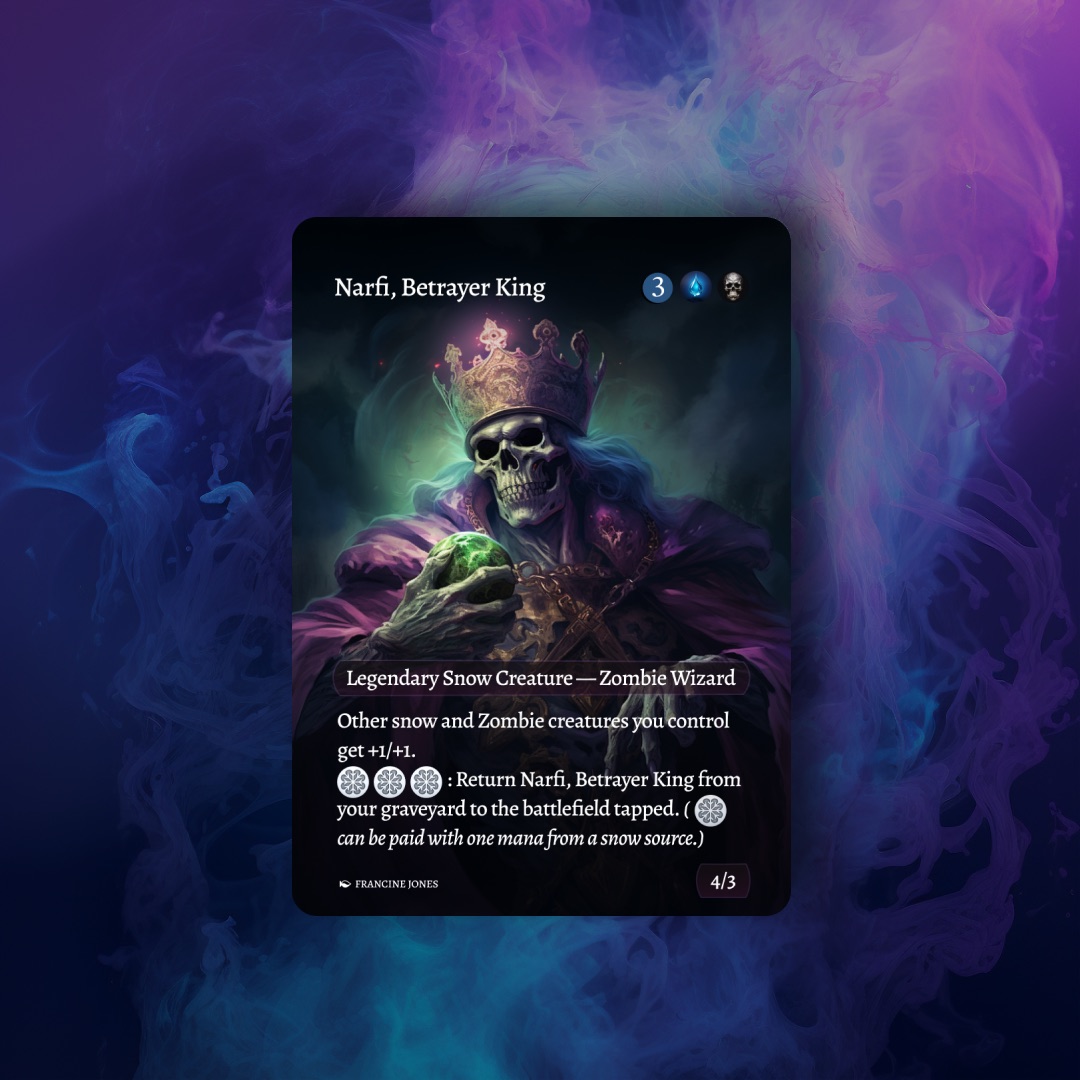 Treasure token card with a chest of gold