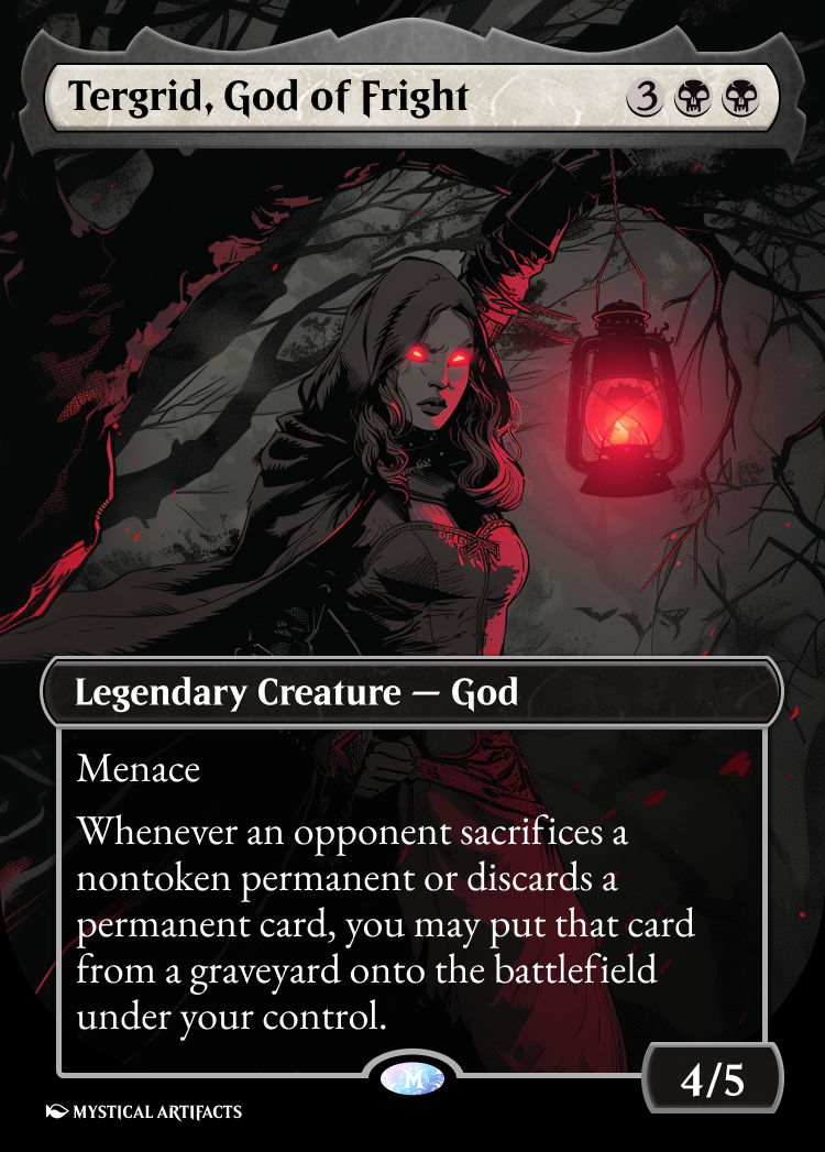 Tergrid, God of Fright custom card