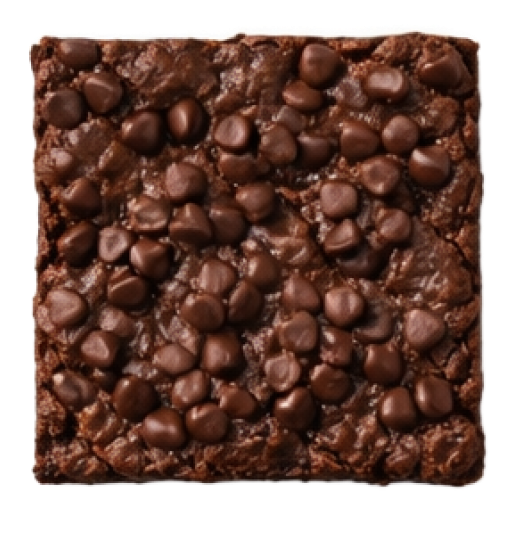 Milk chocolate brownie